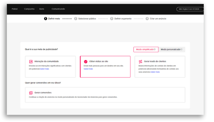 TikTok for Business como criar anuncio