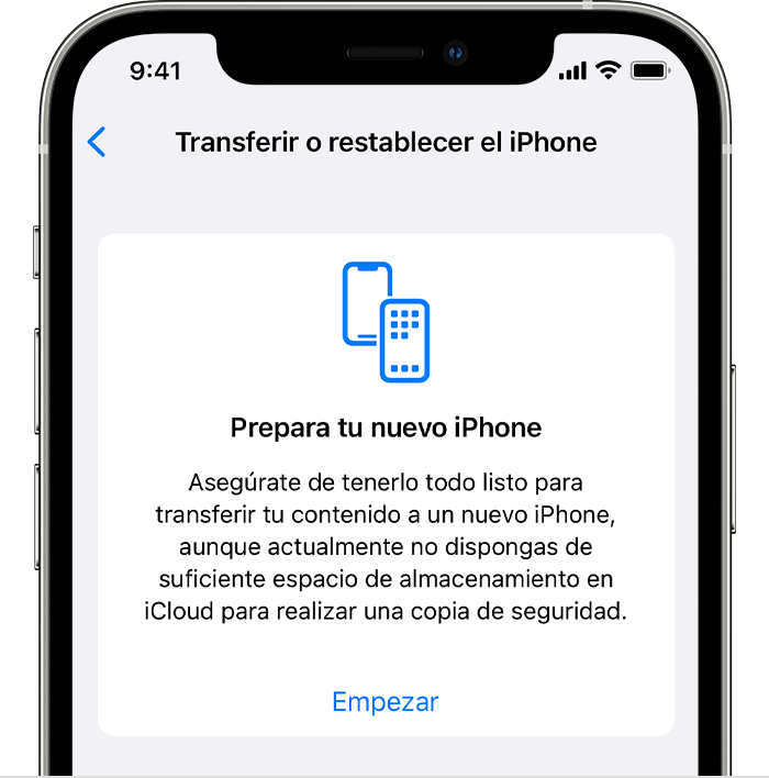 crear una copia de seguridad temporal de tu iPhone o iPad en iCloud