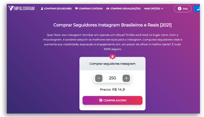 Comprar seguidores no Instagram