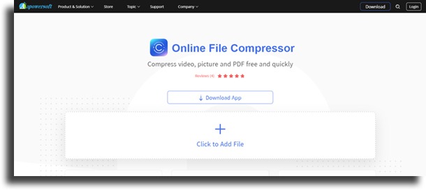 Apowersoft Online File Compressor best video and file compressors online for free