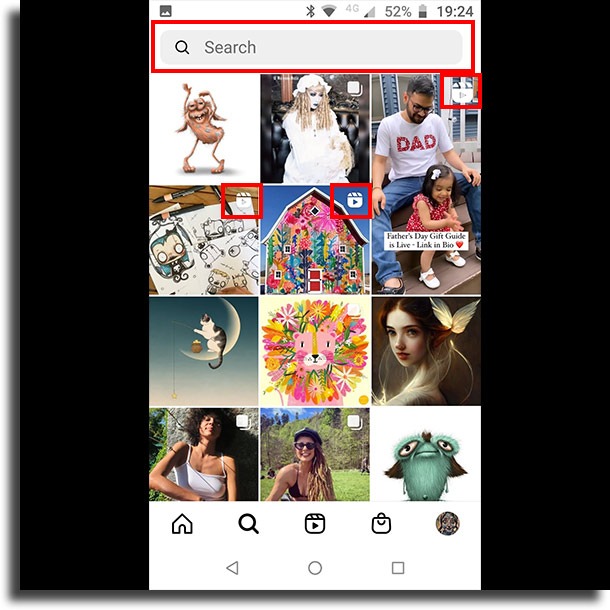 search for Instagram Reels