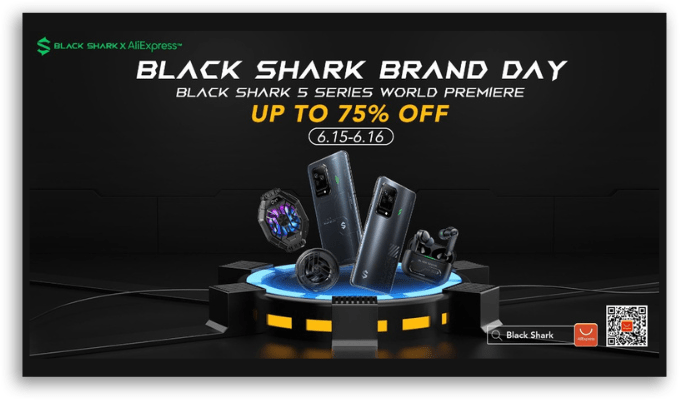 Black Shark Brand Day desconto no lançamento