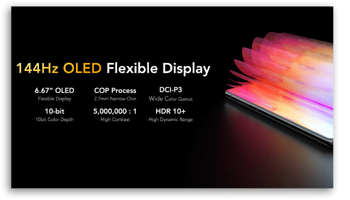 Black Shark 5 Pro tela OLED