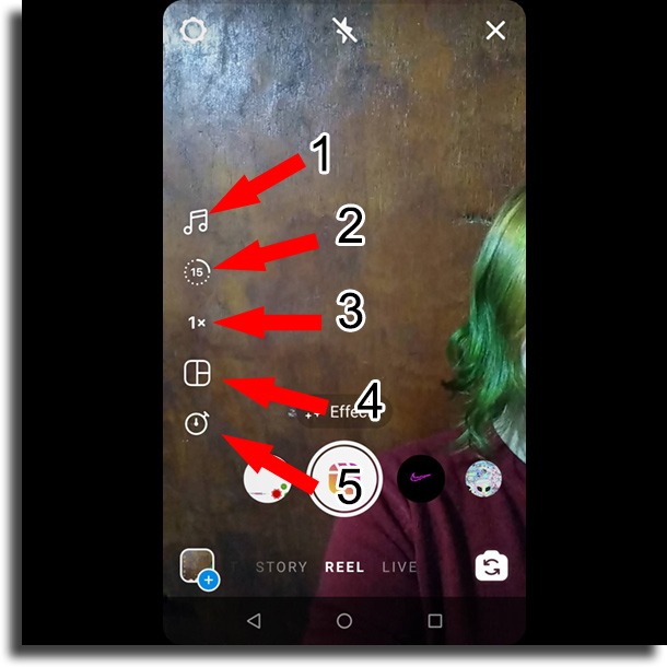 ways to record Instagram Reels