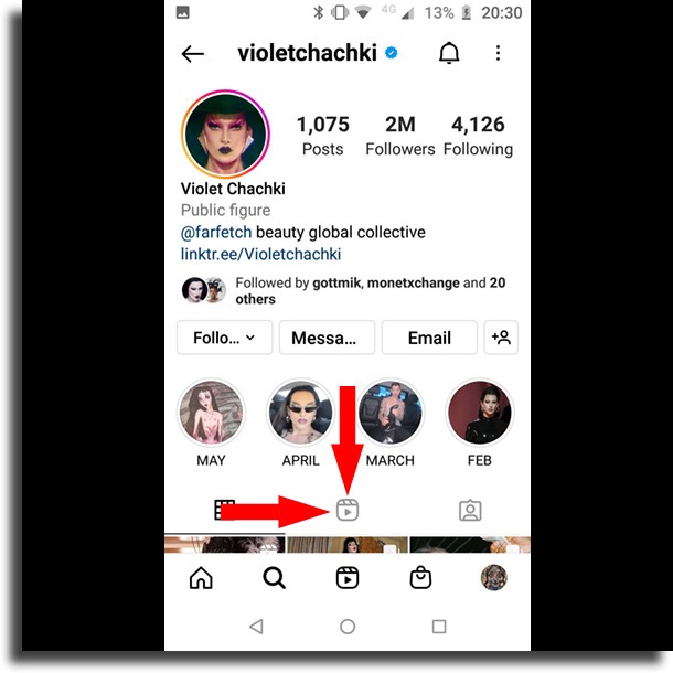 how to find Instagram Reels