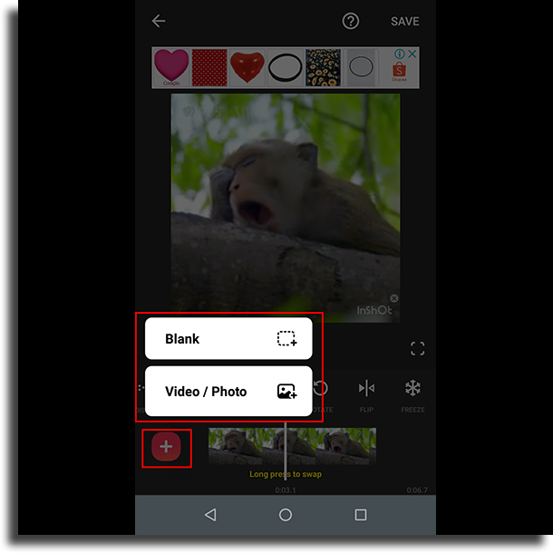 add videoclip video editor on android