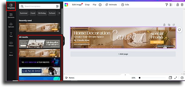 templates seamless carousel in Canva