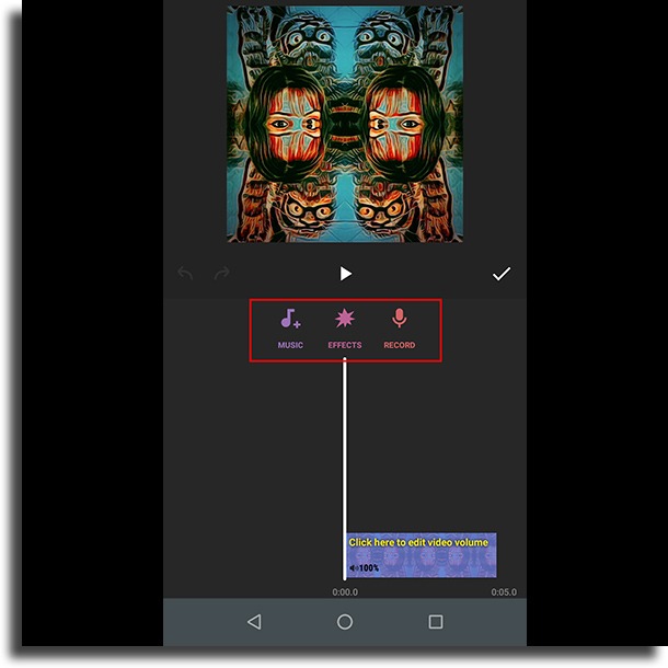 inshot diting video editor on android