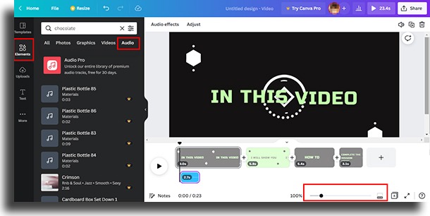 Canva audio volume edit videos with canva