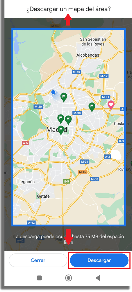 descargar mapa en google maps