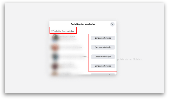 Como cancelar solicitação de amizade no Facebook no PC
