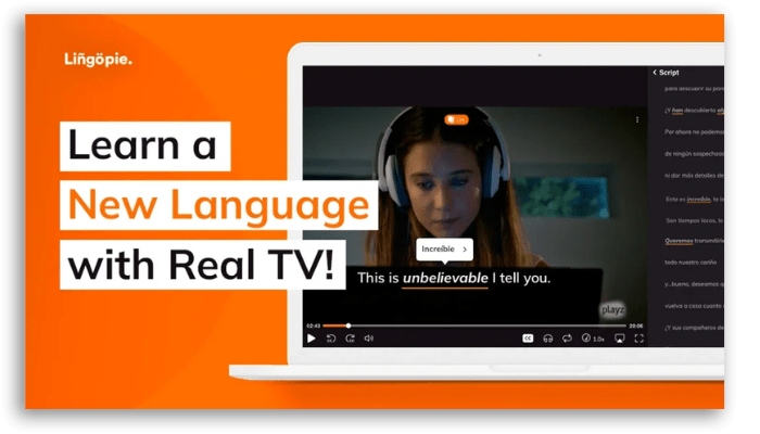 Lingopie plataforma para aprender idiomas