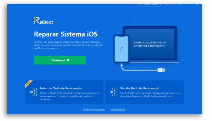 iPhone travado no logotipo da Apple