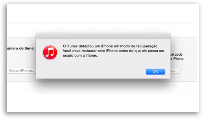 iPhone travado no logotipo da Apple