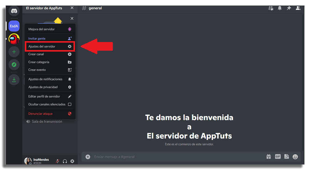 ajustes plataforma
