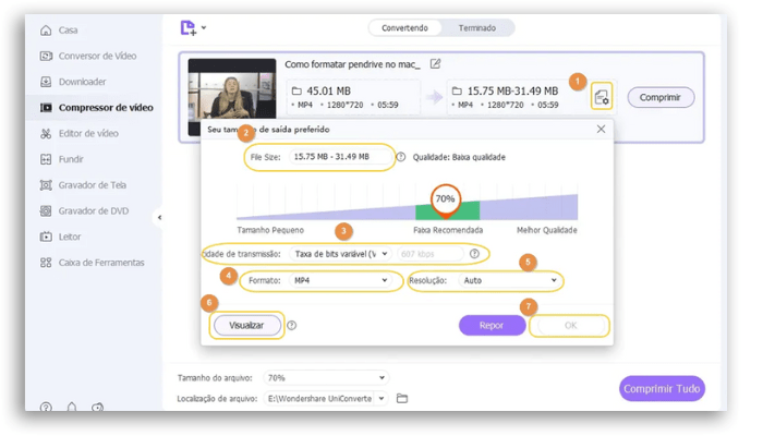 compressor de video Uniconverter14