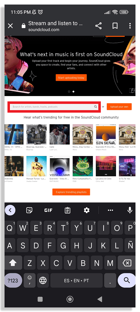 buscador soundcloud 