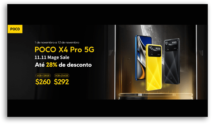 smartphone 5G promoção POCO M4 Pro 5G