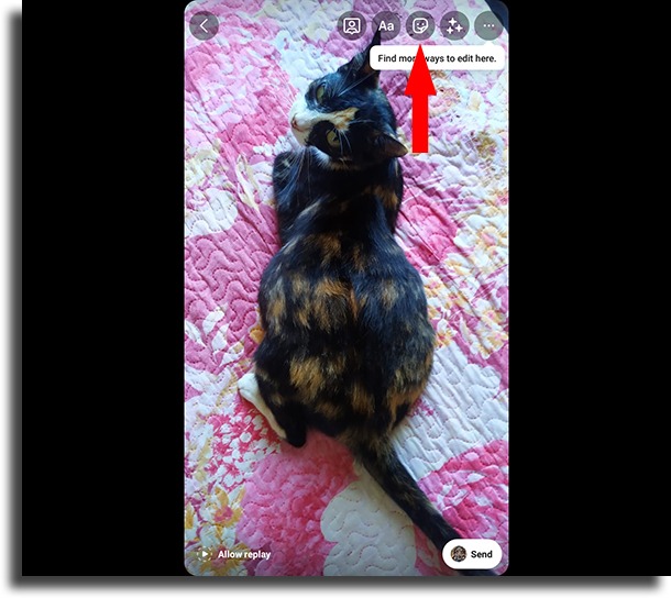 add stickers send Direct on Instagram