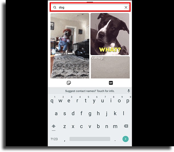 GIFs send Direct on Instagram