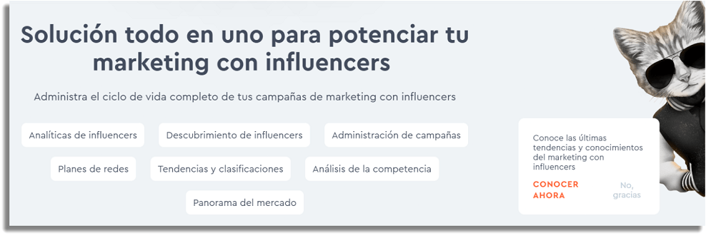 HypeAuditor plataformas para contratar influencers digitales