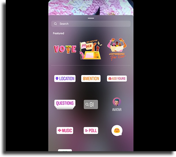 choose the sticker