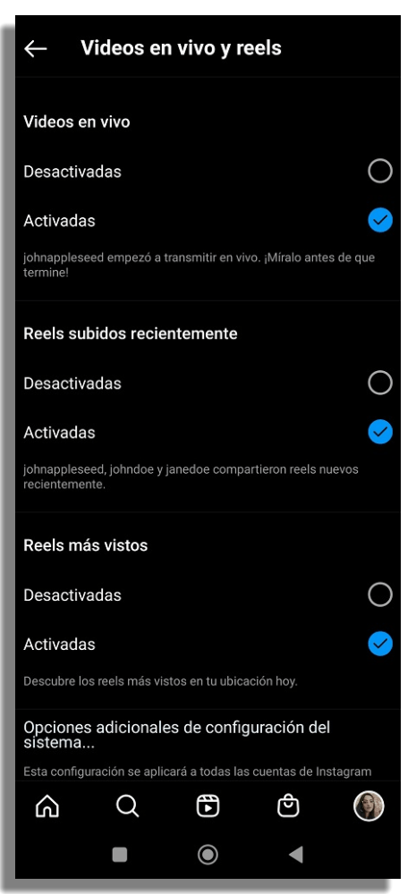 C mo desactivar las notificaciones de Instagram - 6