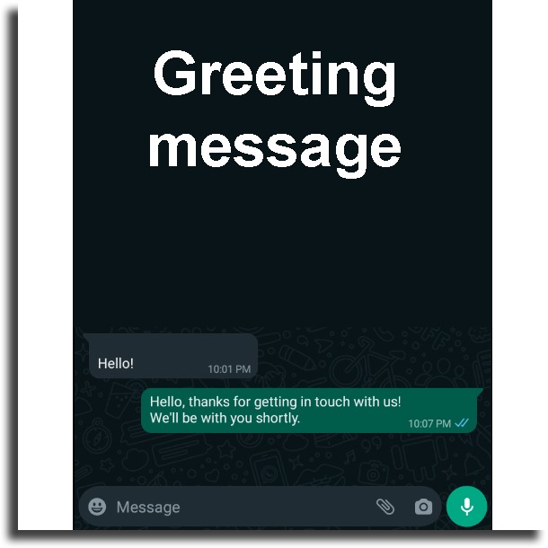 greeting message 
