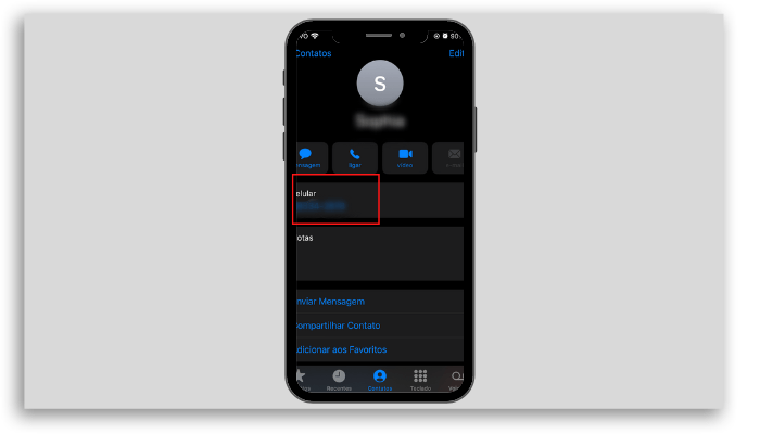 Como saber seu número de celular IOS