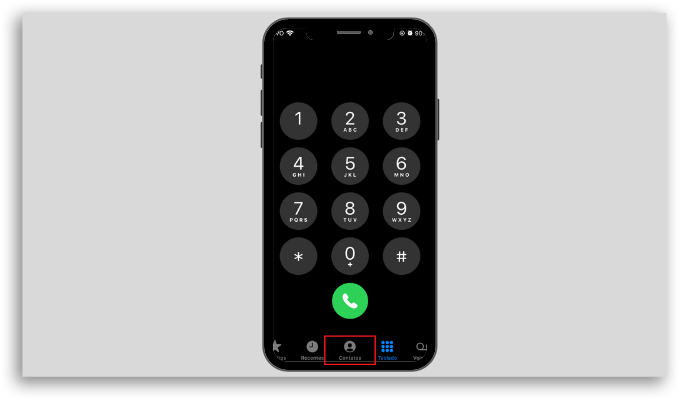 como encontrar número do telefone pelo iphone