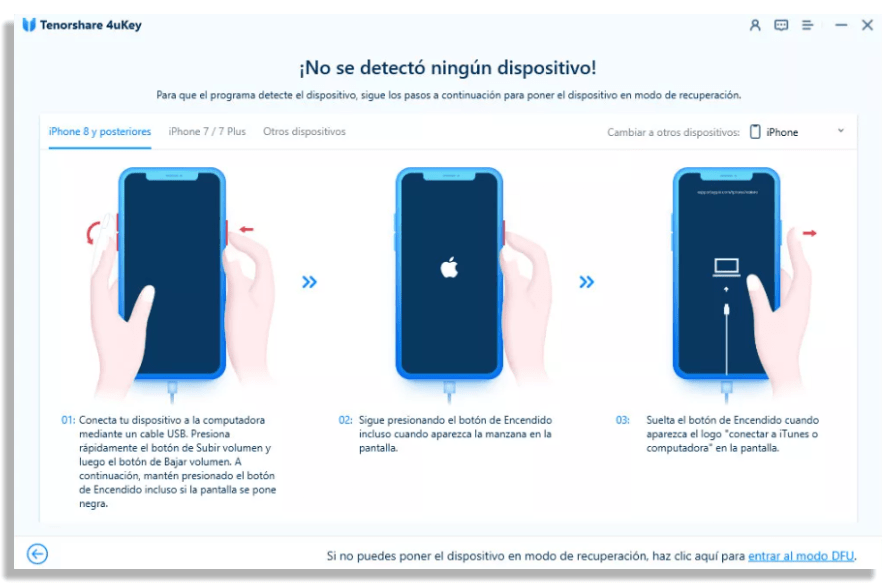 desbloquear iphone inactivo tenorshare