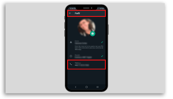 descubra seu número usando o WhatsApp