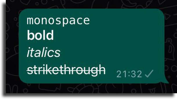 whatsapp font options change font