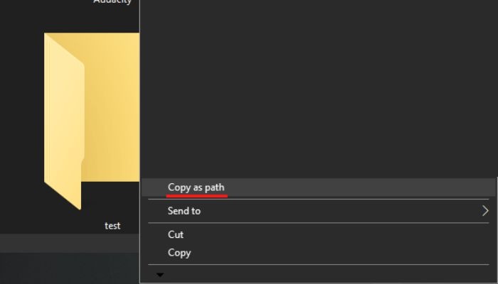 Copying folder as path
