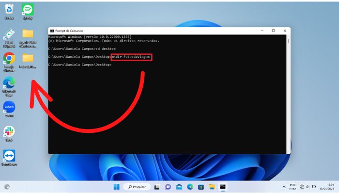 Utilizando o Prompt de Comando