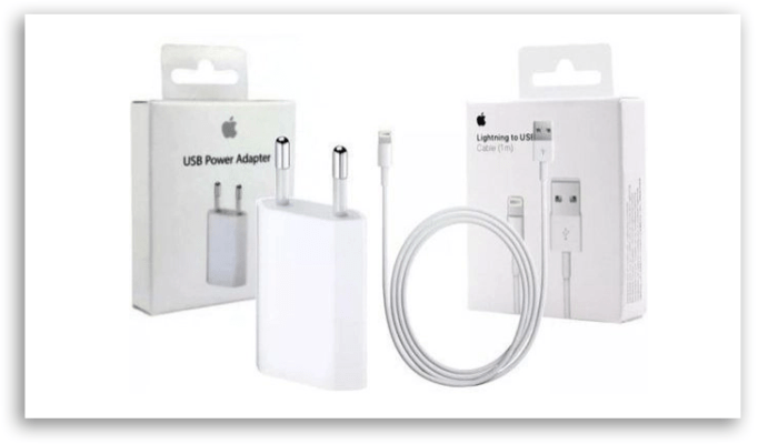 Carregadores originais para carregar iPhone corretamente