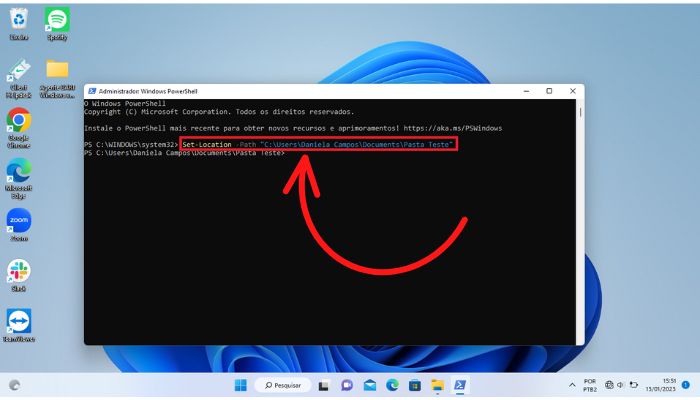 Como criar uma pasta com o Windows PowerShell