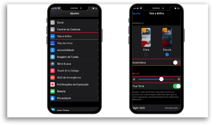 Carregando o iPhone corretamente: ajustes de luminosidade