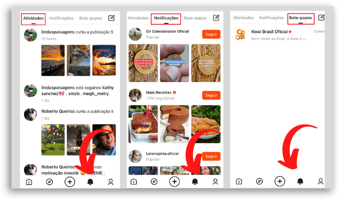 Kwai: como usar a aba das notificações