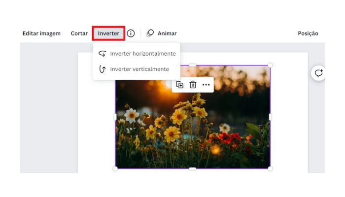 Como inverter uma imagem no Canva