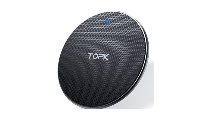 TOPK Carregador sem fio Wireless Qi Indução