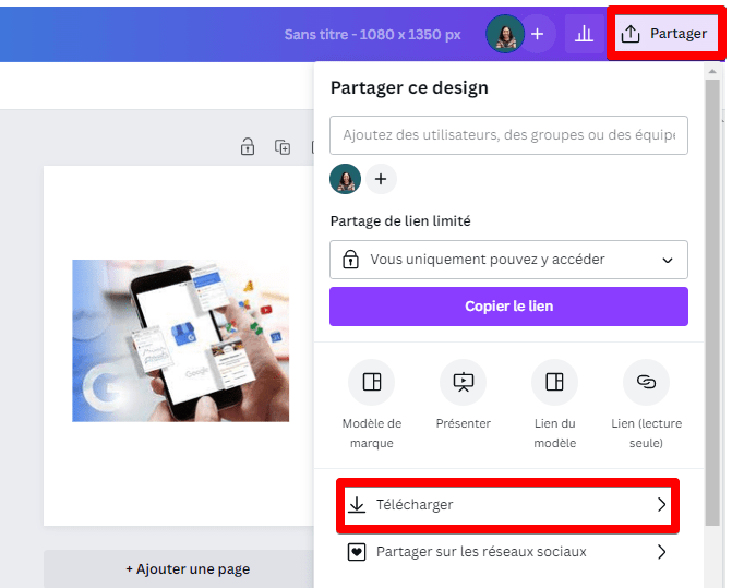 Comment faire pivoter une image dans Canva 
