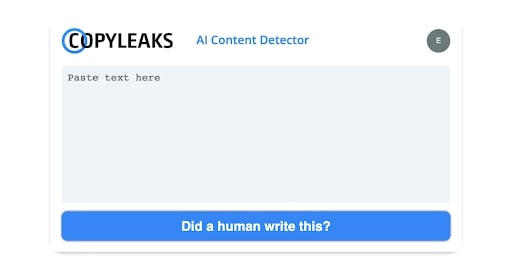 Copyleaks para saber se texto foi feito pelo ChatGTP