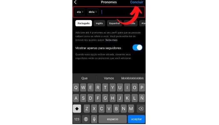 Como tirar os Pronomes