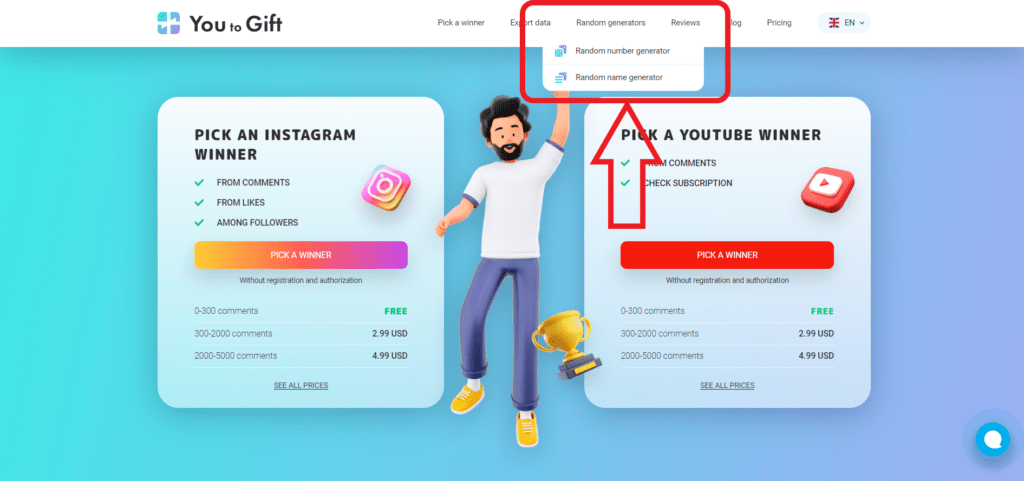 You To Giveaway Instagram Tool