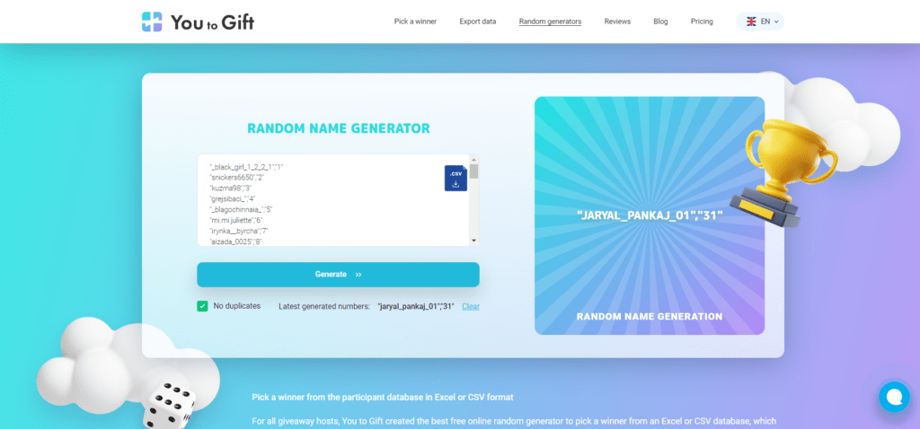 You To Instagram Giveaway Tool