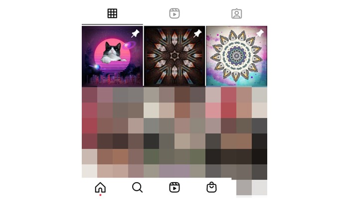 three pinned images 