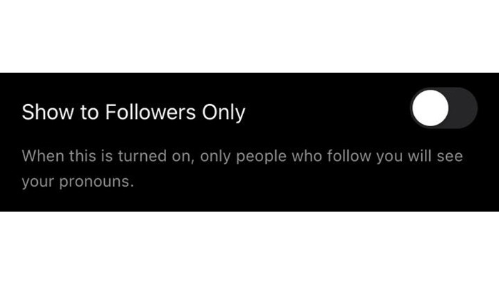 show to followers only 