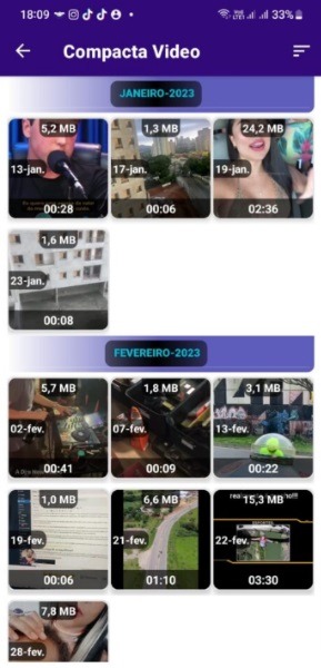 Compacta Video selecionar arquivo