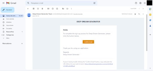 Confirm Enrollment in Deep Dream